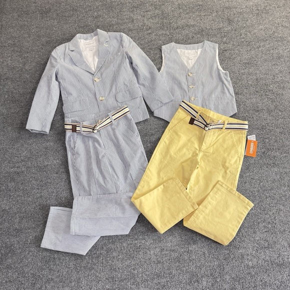 Gymboree Other - Gymboree Boys Special Occasion Size 7  Four Piece Seersucker Set